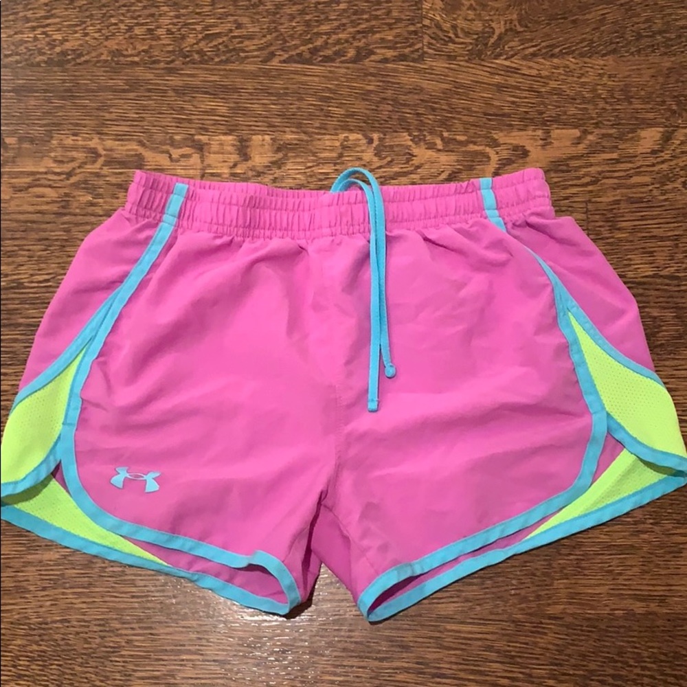 Purple Girls Loose Under Armour Shorts